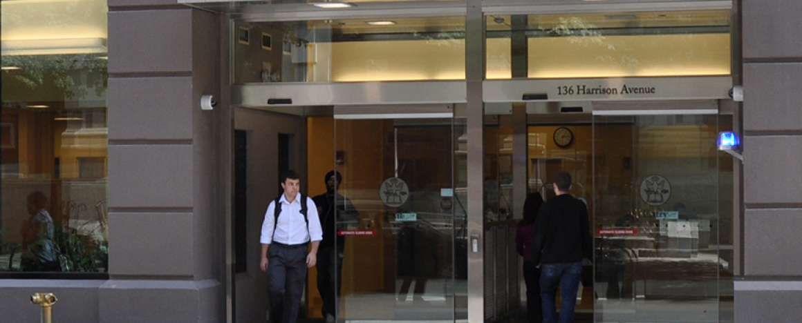 Biomedical Research and Public Health building entrance